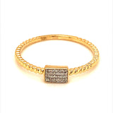 (SOFIA) Anillo con diamantes en oro amarillo 10k  ANTES: $159.00