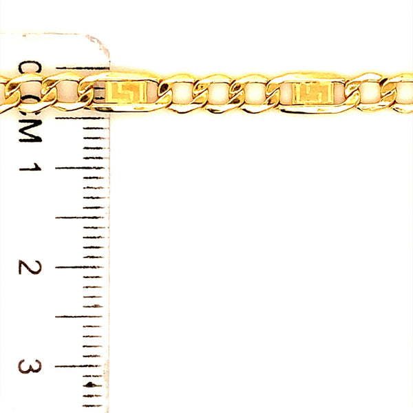 Pulsera en oro amarillo 10kt. 20.5cm