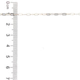 Cadena (clip) en plata 925. 60cm