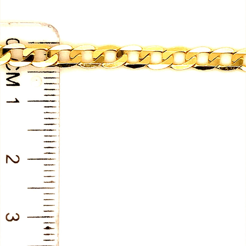 Cadena (gourmet maciza) 60cm en oro amarillo 10k
