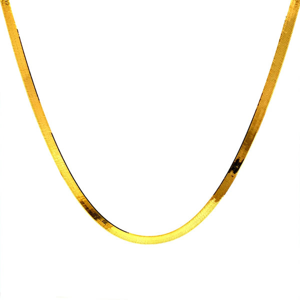 Cadena (omega) 45cm en oro amarillo 18k