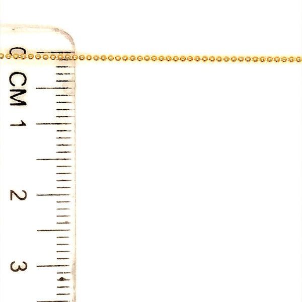 Cadena (bolitas) en oro amarillo 10kt. 45cm