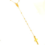 Rosario en oro amarillo 18kt. 45cm