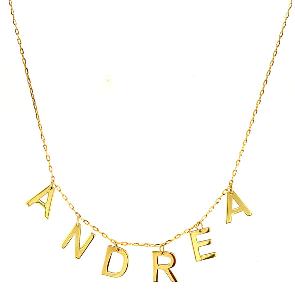 Collar (ANDREA) en oro amarillo 10kt. 50cm