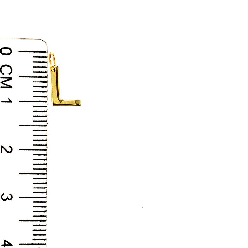 Dije (inicial L) en oro amarillo 10k