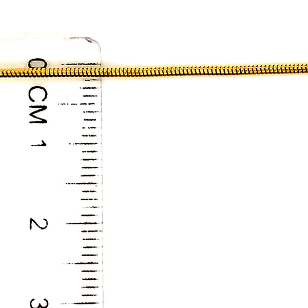 Cadena Cola de Ratón en oro amarillo 10kt. 45cm