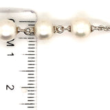 (SWAN) Pulsera ajustable de perlas cultivadas en plata 925
