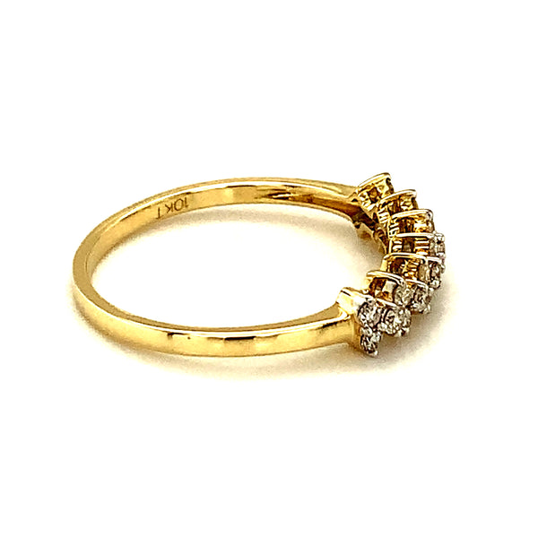 (SOFIA) Anillo con diamantes en oro amarillo 10k  ANTES: $399.00