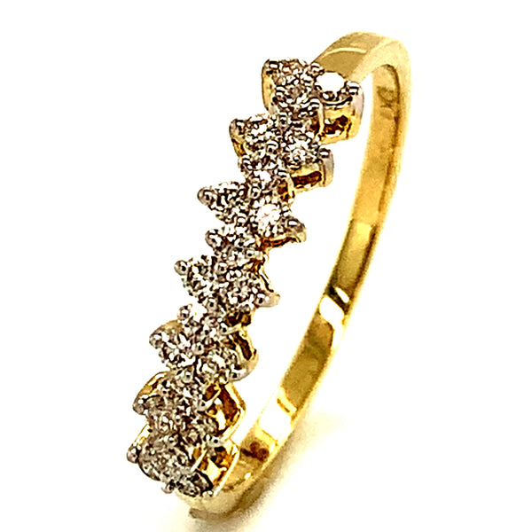 (SOFIA) Anillo con diamantes en oro amarillo 10k  ANTES: $399.00