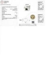 (LD) Set de anillos con diamantes de laboratorio en oro amarillo 14kt.