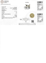 (LD) Set de anillos con diamantes de laboratorio en oro amarillo 14kt.