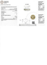 (LD) Set de anillos con diamantes de laboratorio en oro amarillo 14kt.