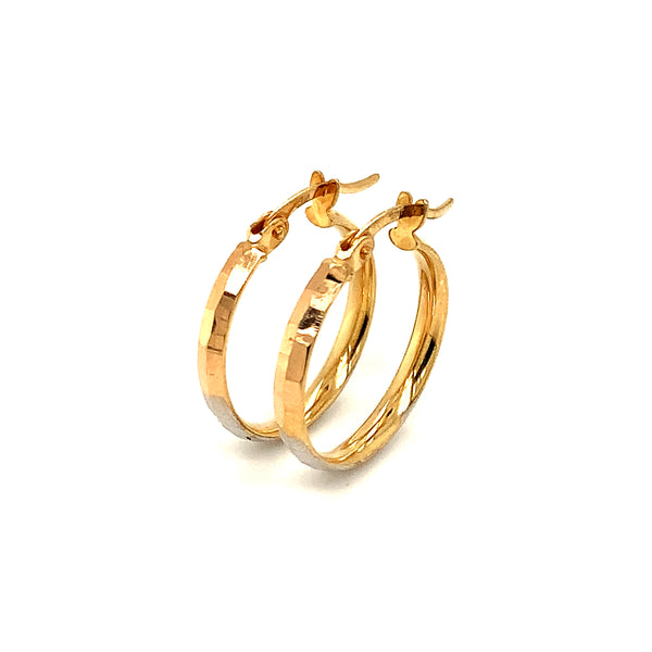 Argollas en oro 3 Tonos 18k