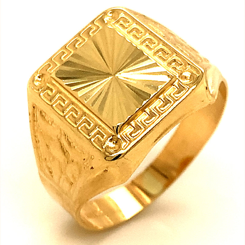 Anillo para caballero en oro amarillo 10kt.