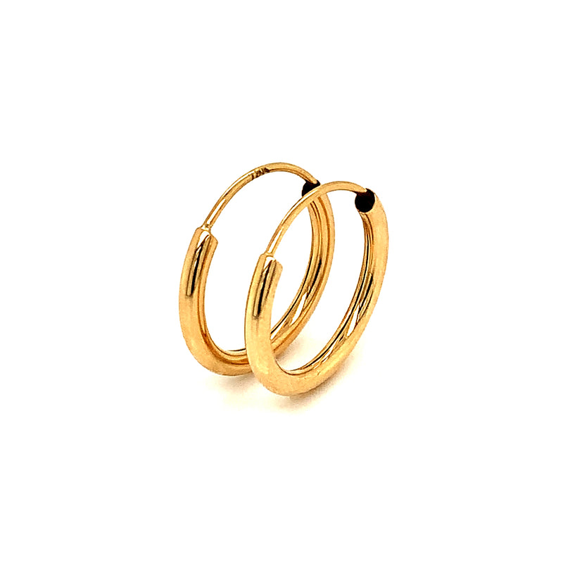 Argollas en oro amarillo 18k