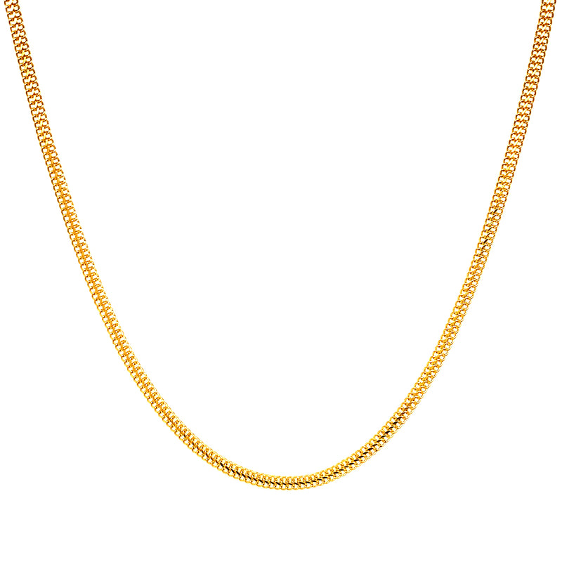 Cadena (sedusa) 50CM en oro amarillo 18k