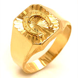 Anillo para caballero en oro amarillo 10kt.