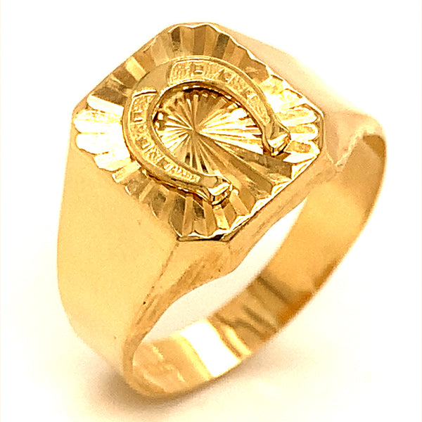 Anillo para caballero en oro amarillo 10kt.