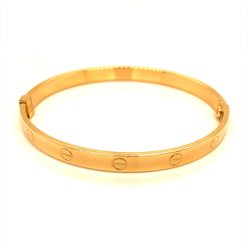 Caña estilo Cartier en oro amarillo 18kt