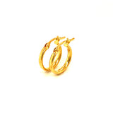 Argollas en oro amarillo 18k