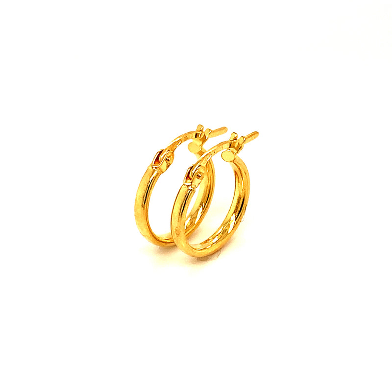 Argollas en oro amarillo 18k