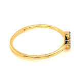 Anillo de diamante en oro amarillo 14kt.