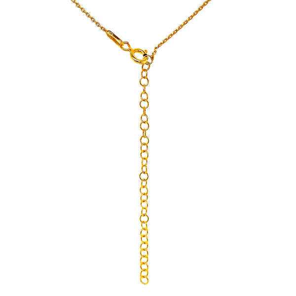 Collar de plata 925 en baño de oro amarillo. 40-47cm