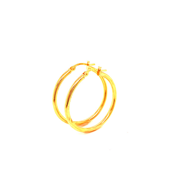 Argollas en oro amarillo 18k