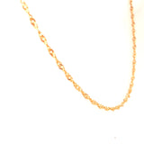 Cadena Singapur 40cm en oro amarillo 18k