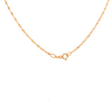 Cadena Singapur 40cm en oro amarillo 18k