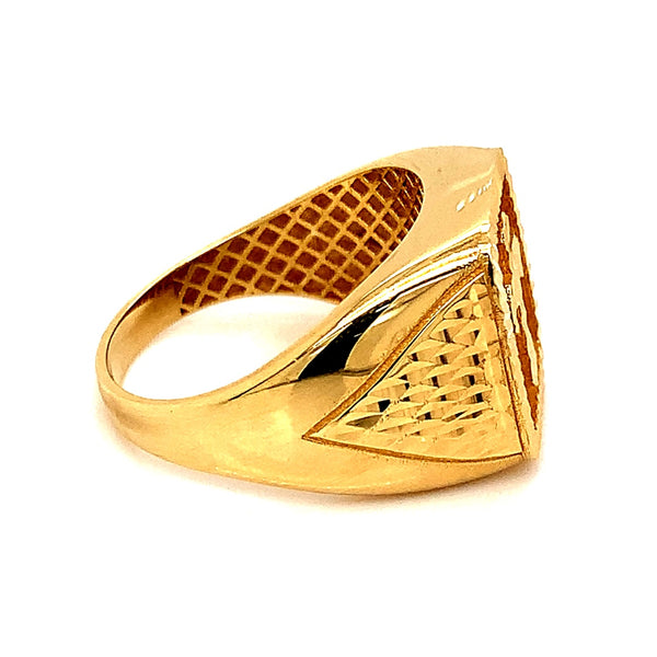 Anillo para caballero en oro amarillo 10kt.
