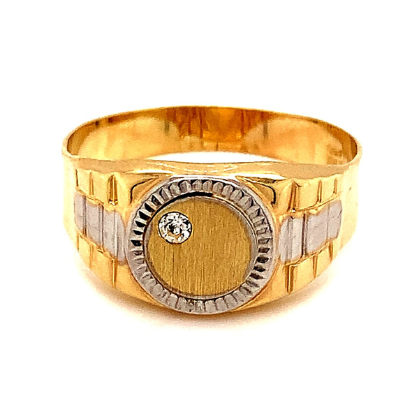 Anillo para caballero en oro amarillo 10kt.