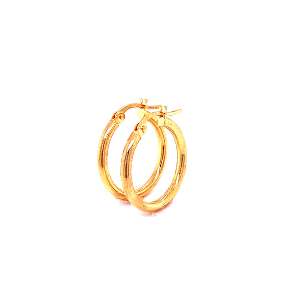 Argollas en oro amarillo 18kt