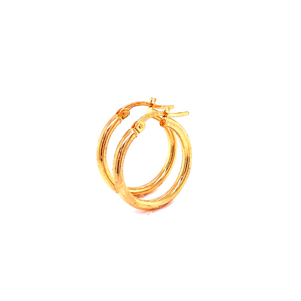 Argollas en oro amarillo 18kt