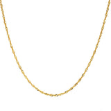 Cadena (Singapur) en oro amarillo 10kt. 40cm