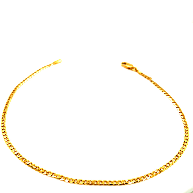 Pulsera en oro amarillo 10k. 22.5cm
