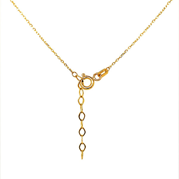 Choker (estrellas) en oro amarillo 10kt. 36cm/ 39cm