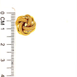 Aretes (nudos) en oro amarillo 10k