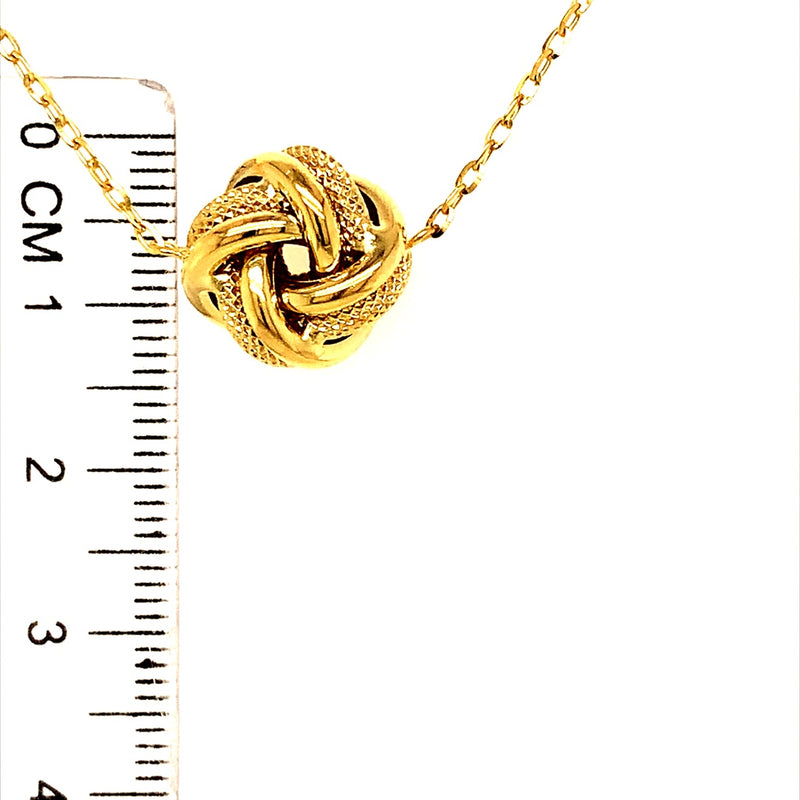 Collar (nudo) en oro amarillo 10kt. 45cm