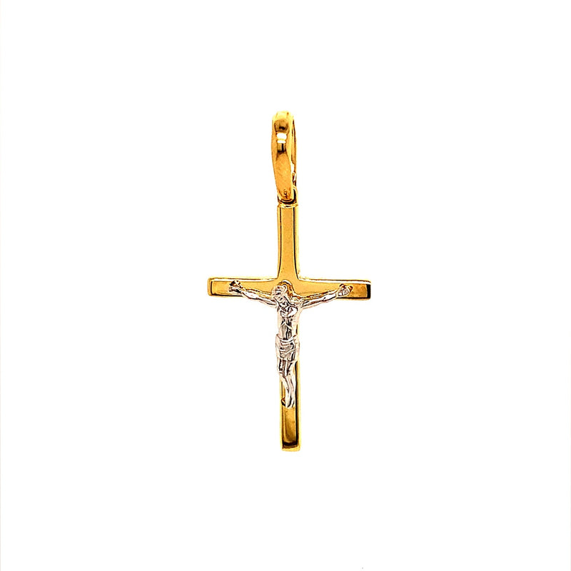 Dije (cruz) en oro 2 Tonos 10k