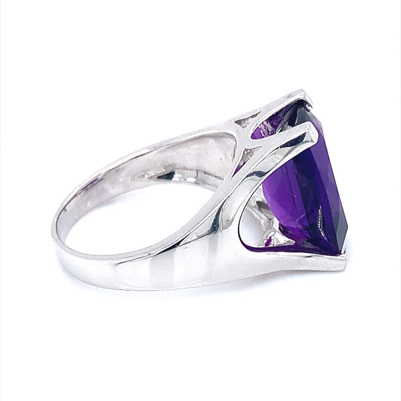 Anillo de amatista en plata 925