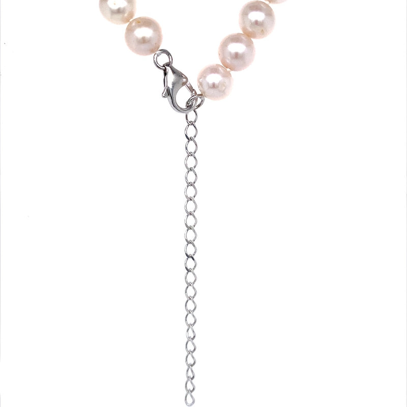 (SWAN) Collar de perlas en plata 925. 50cm.