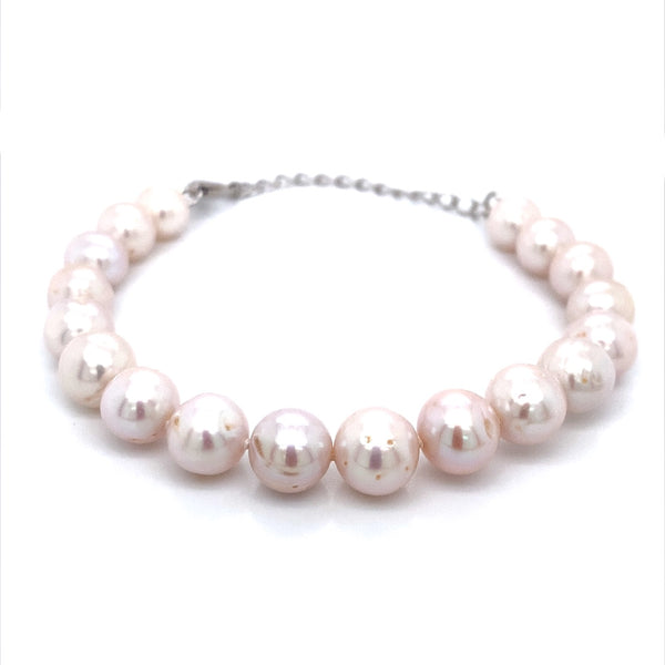 (SWAN) Pulsera de perlas cultivadas en plata 925  ANTES:  $150.00