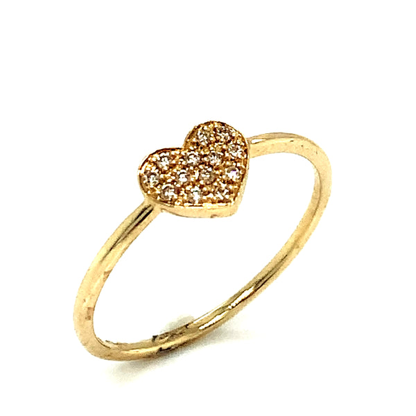 (SOFIA) Anillo con diamantes en oro amarillo 14k  ANTES: $299.00