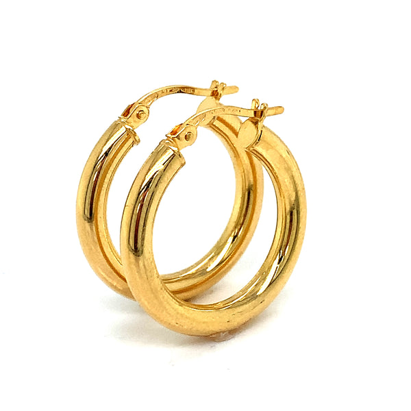 Argollas en oro amarillo 18kt