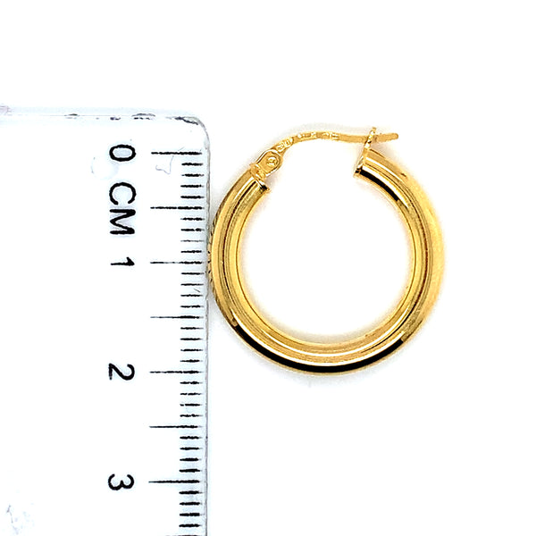 Argollas en oro amarillo 18kt