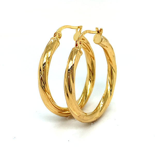 Argollas en oro amarillo 18kt