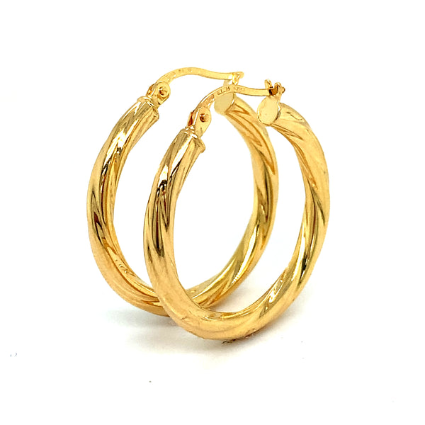 Argollas en oro amarillo 18kt