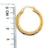 Argollas en oro amarillo 18kt