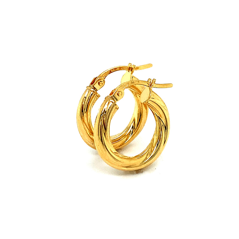 Argollas en oro amarillo 18kt